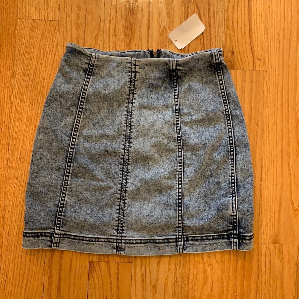NWT ✨ Free People Jean Skirt